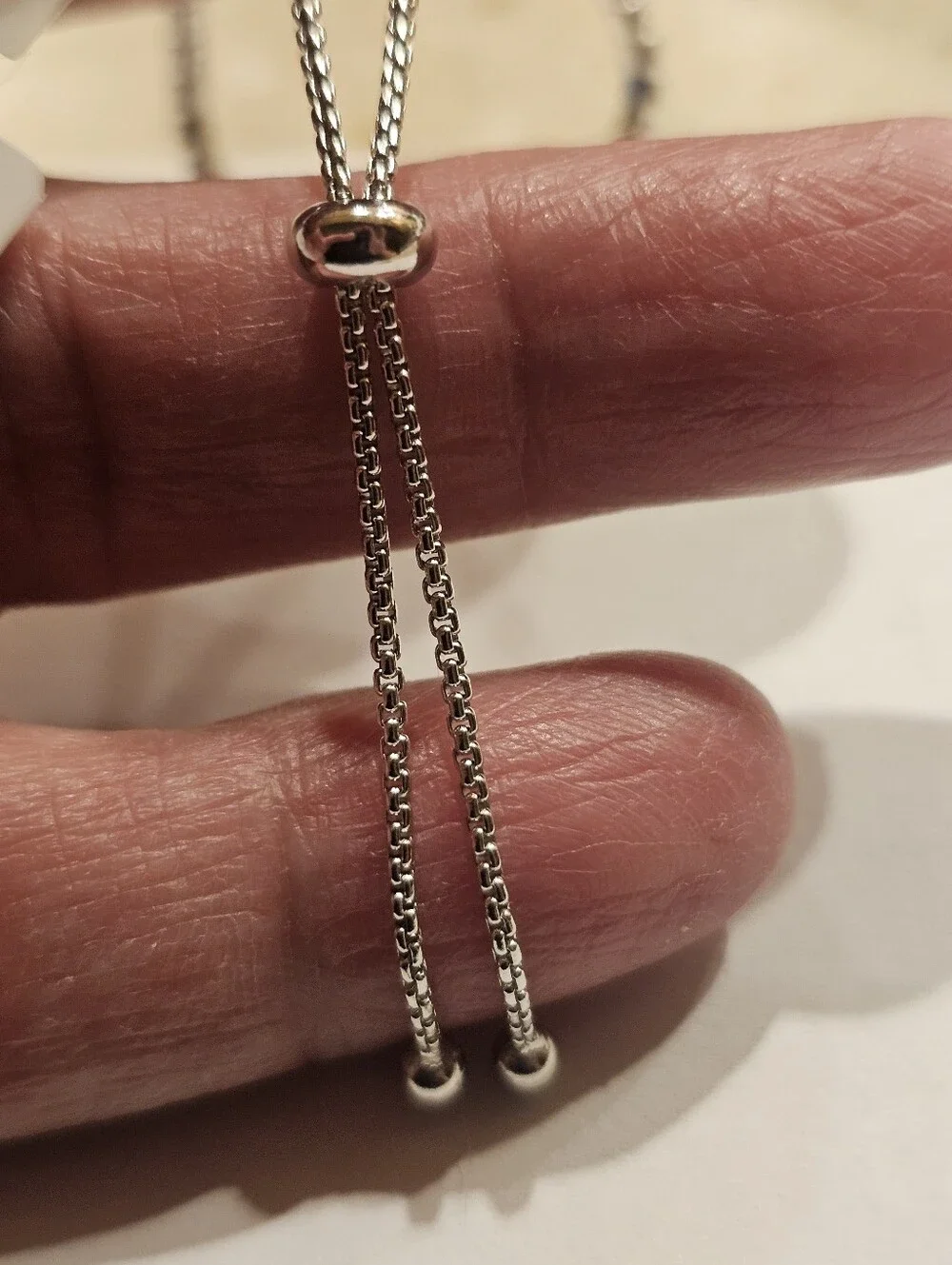 NWT Sterling Silver Moissanite Adjustable Bolo Tennis Bracelet 1CT D Color